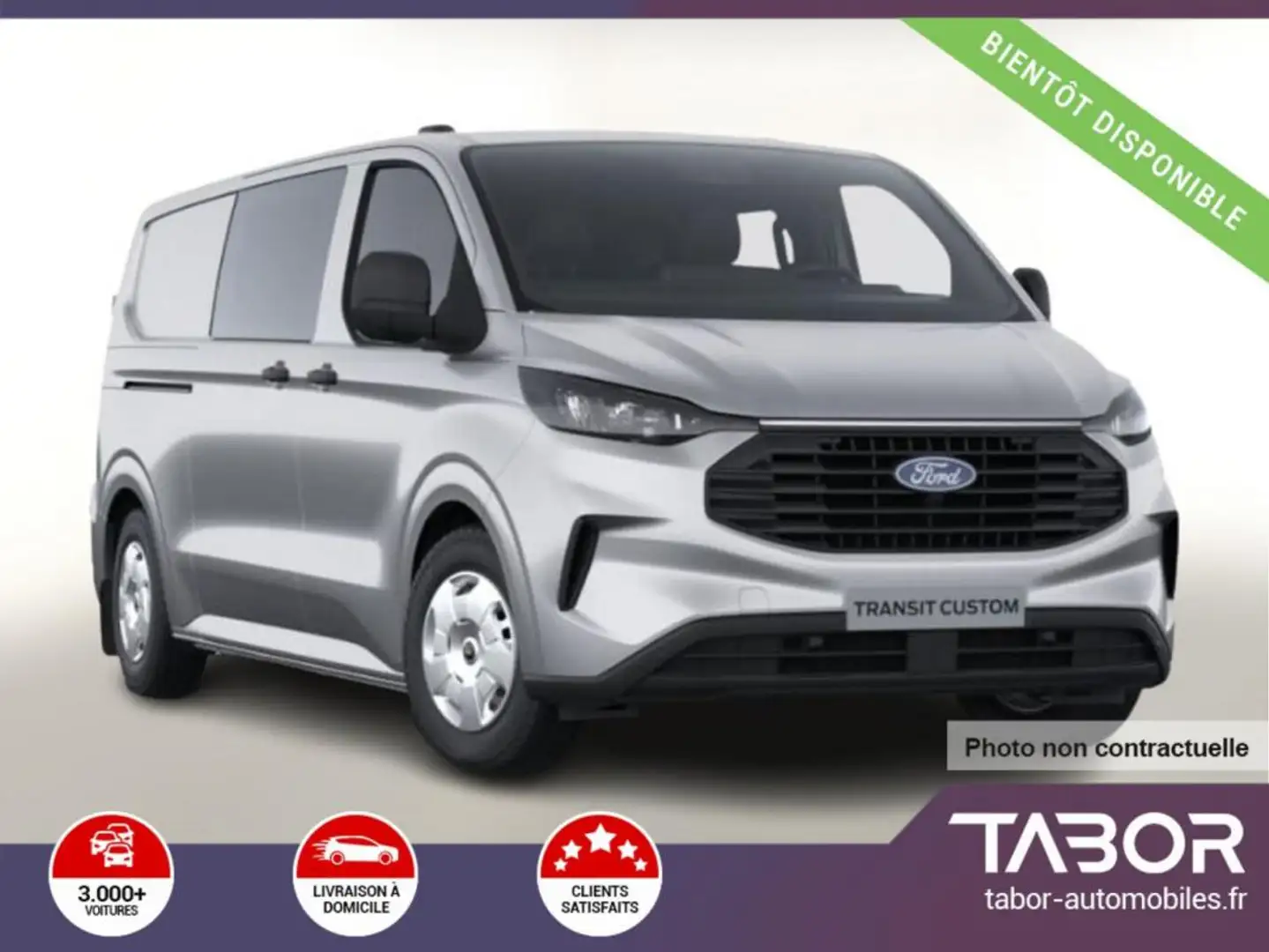 Ford Transit Custom DCiV TDCi 170 Aut Trend 320 Argent - 1