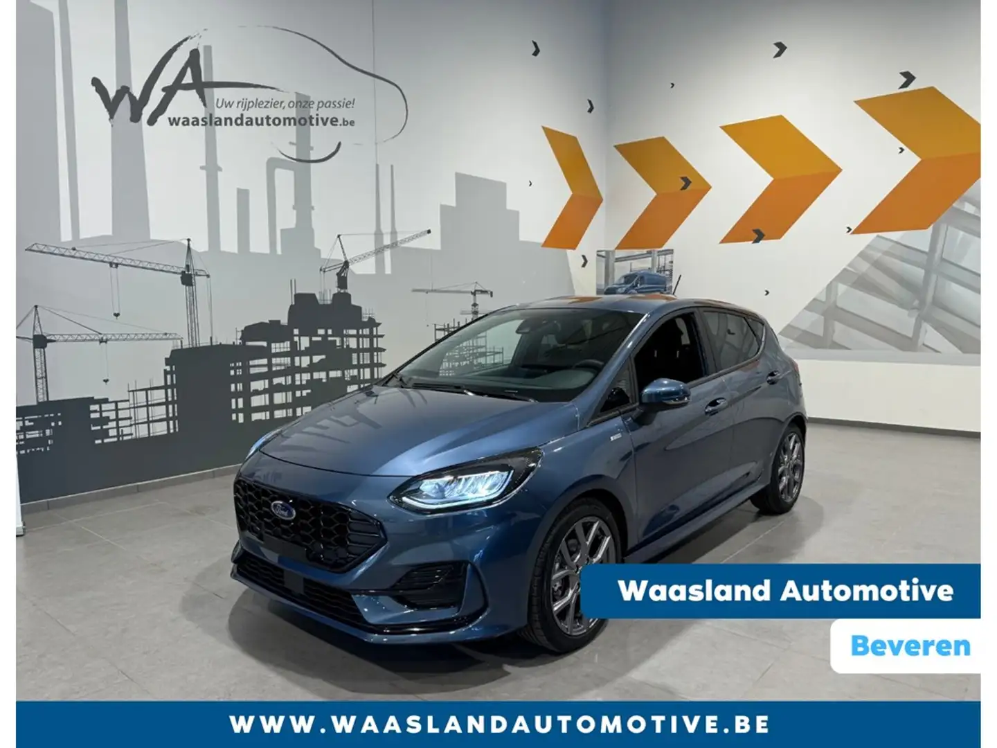 Ford Fiesta ST-Line 1.0i Ecoboost 100pk - Daginschrijving Blauw - 1