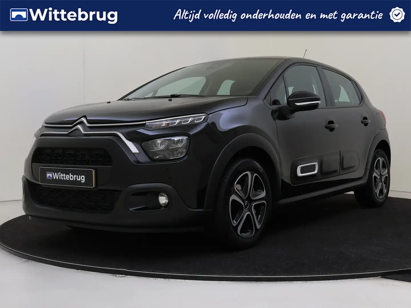 Citroen C3 1.2 PureTech Plus | Carplay | Navigatie | Parkeerh Zwart - 1
