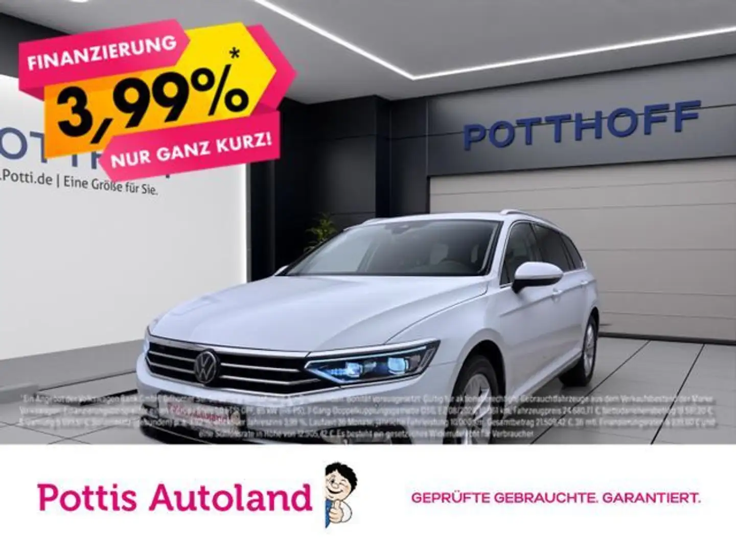 Volkswagen Passat Variant 2.0 TDI DSG ELEGANCE STDHZG NAVI Weiß - 1
