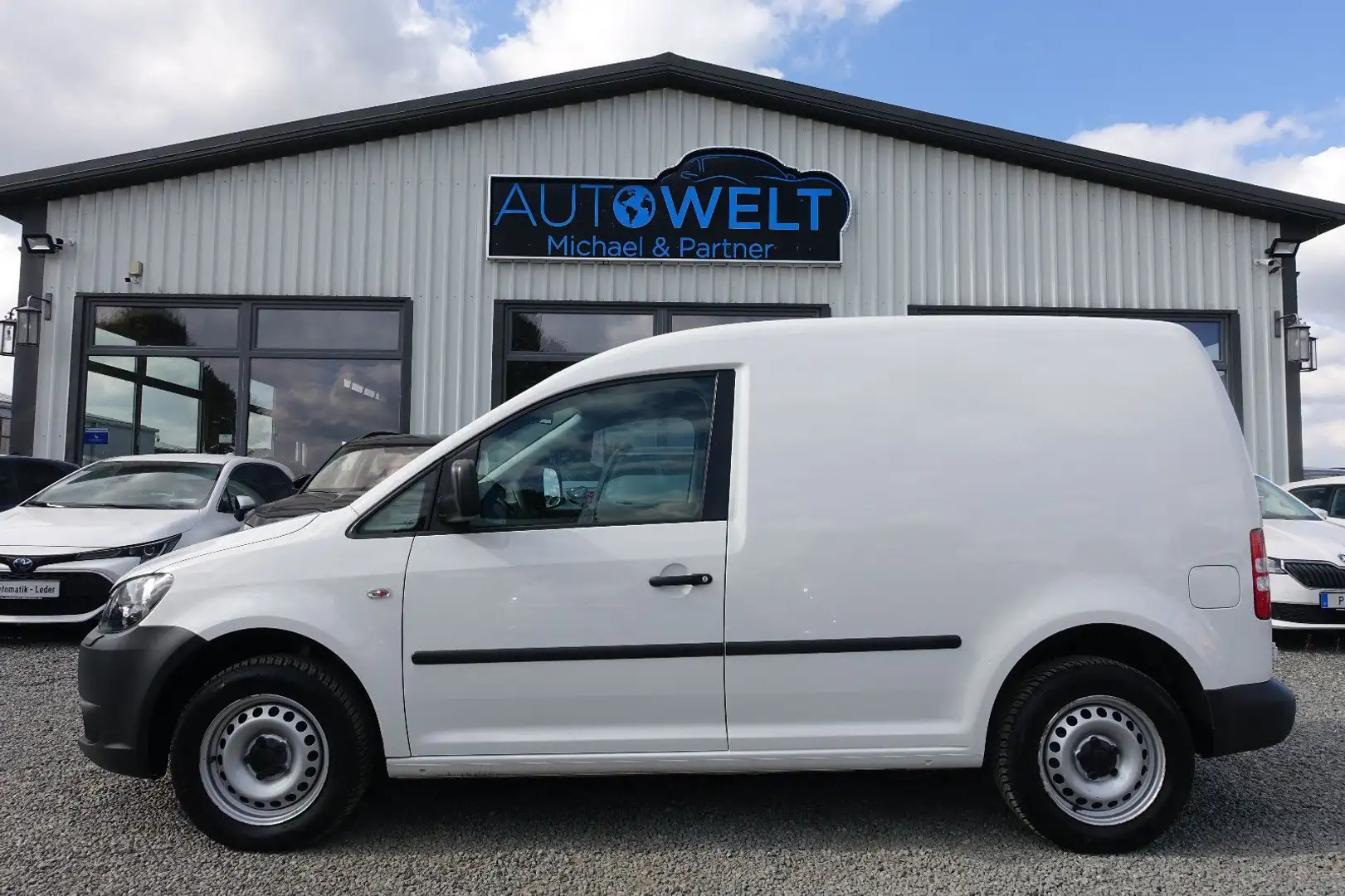 Volkswagen Caddy 2.0 Benzin+CNG Gas 1.HAND lückVWScheckheft Blanc - 1