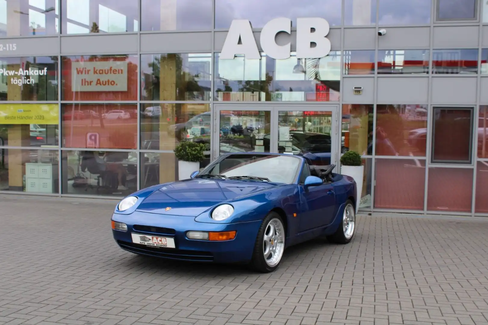 Porsche 968 Cabrio tiptronic Klima Sitzheizung BRD Niebieski - 1