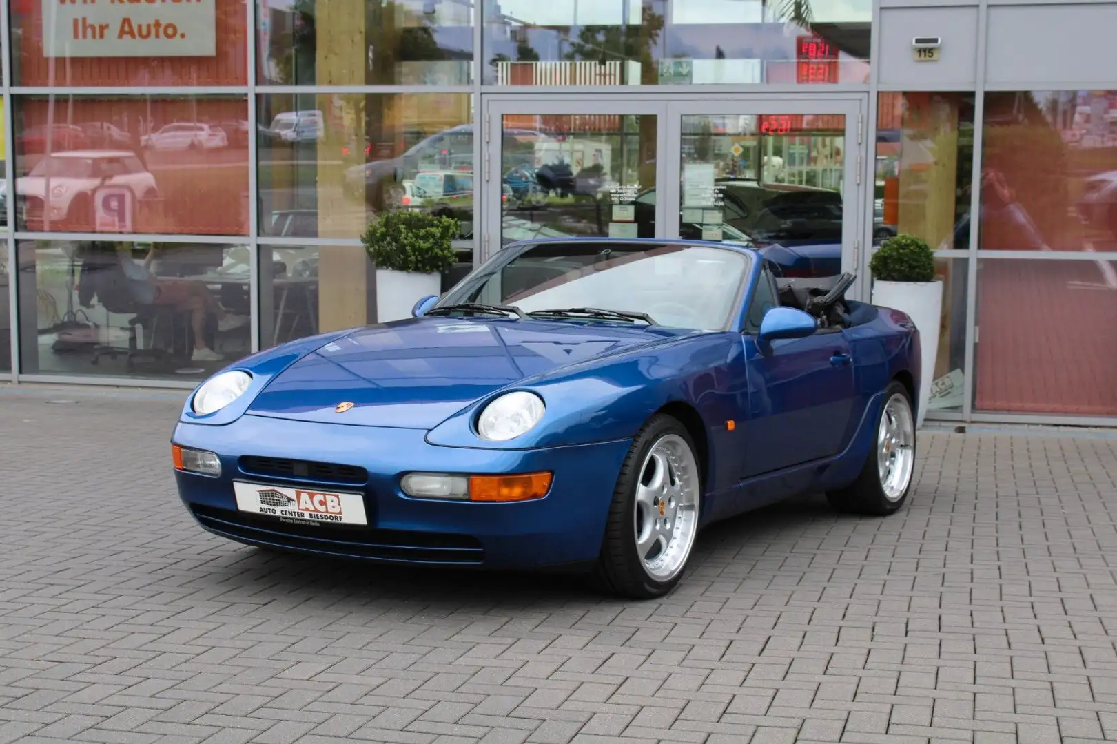 Porsche 968 Cabrio tiptronic Klima Sitzheizung BRD Niebieski - 2