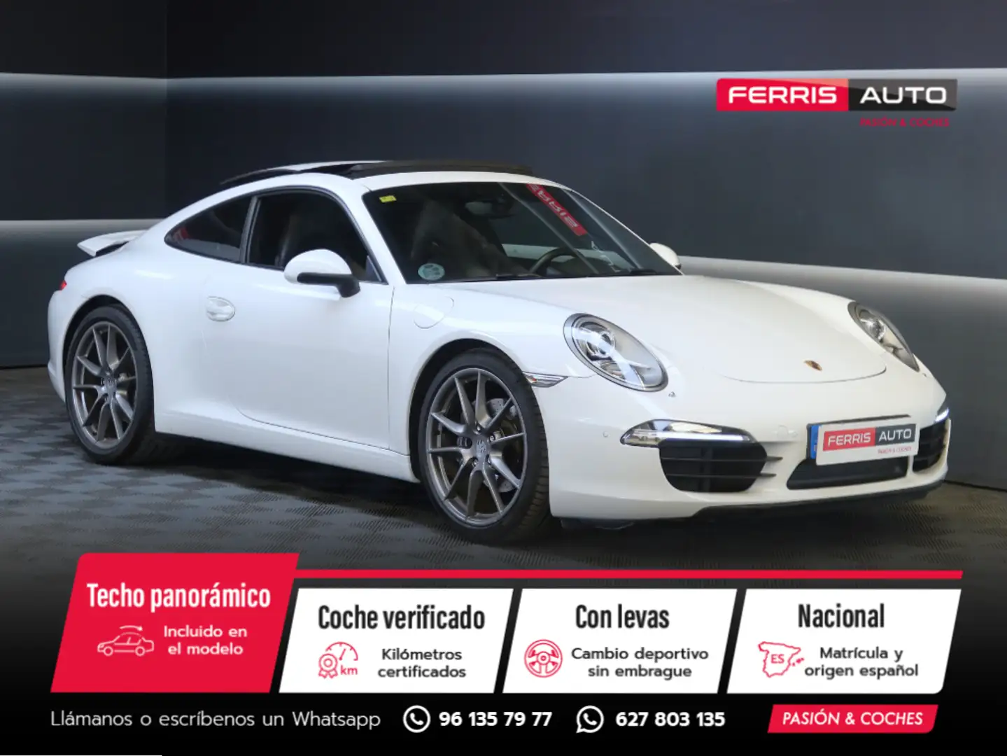 Porsche 991 Carrera Coupé PDK Blanc - 1