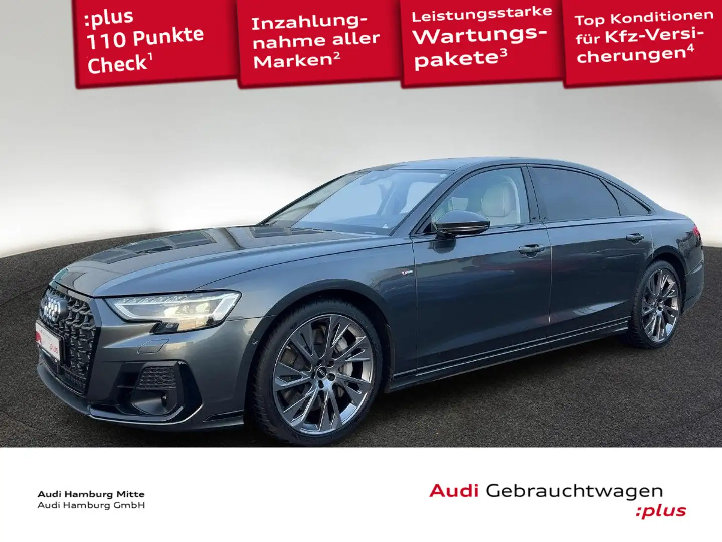 Audi A8 L 60 TFSI quattro tiptr.4-Sitzer Massage B&O Grau - 1