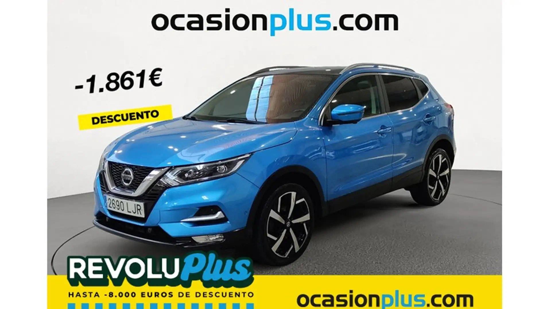 Nissan Qashqai 1.3 DIG-T Tekna+ 4x2 103kW Blauw - 1