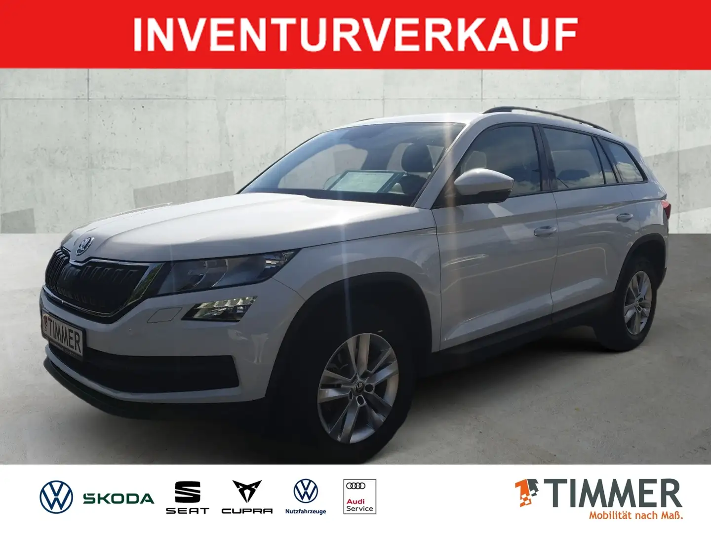 Skoda Kodiaq 2.0 TDI DSG ACTIVE *AHK *DAB *SHZ *ALU * Weiß - 1