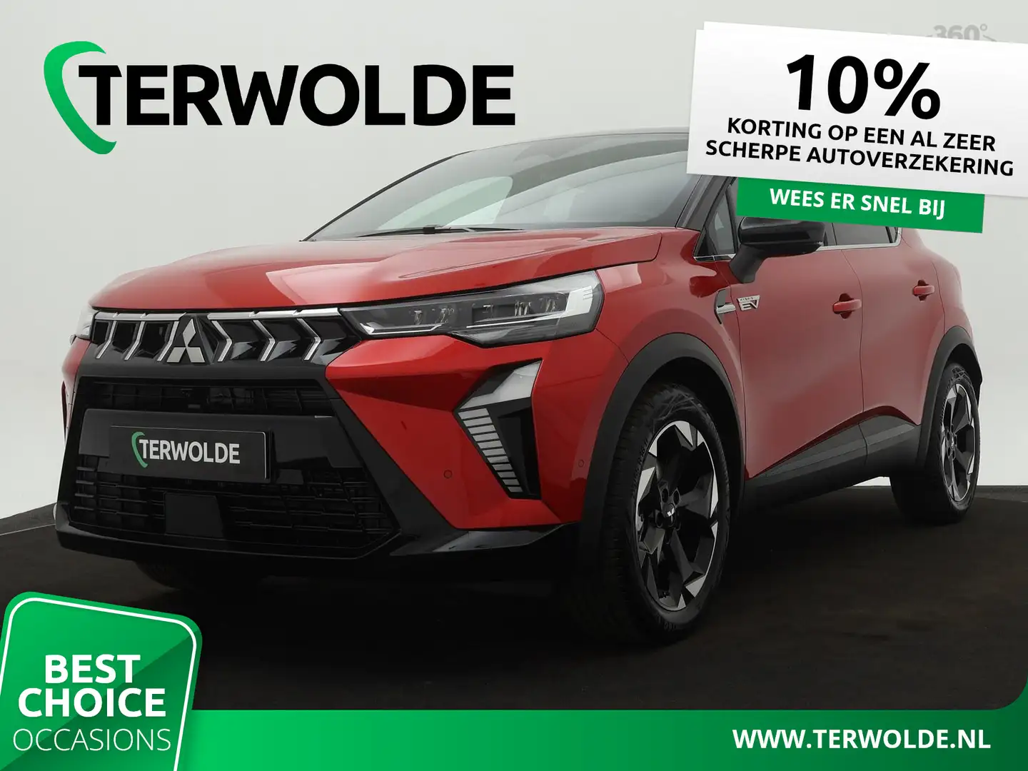 Mitsubishi ASX 1.6 HEV AT Instyle | Lederen Bekl. | Panoramadak | Rood - 1