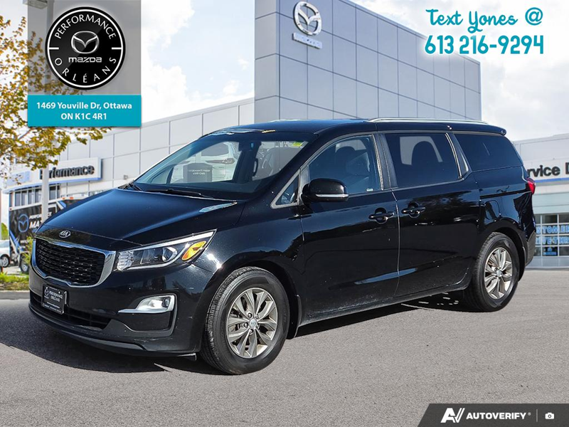 Black 2019 Kia Sedona Minivan Front-Wheel Drive 8-Speed Automatic