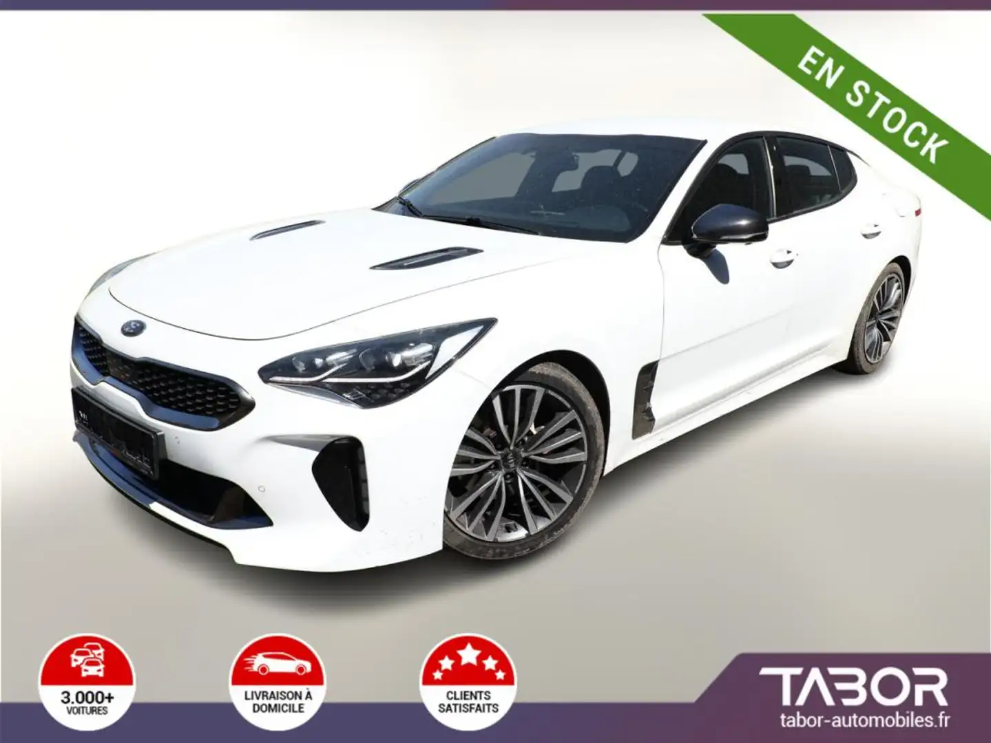 Kia Stinger 2.2 CRDi 200 Aut. GT-Line cuir GPS Weiß - 1