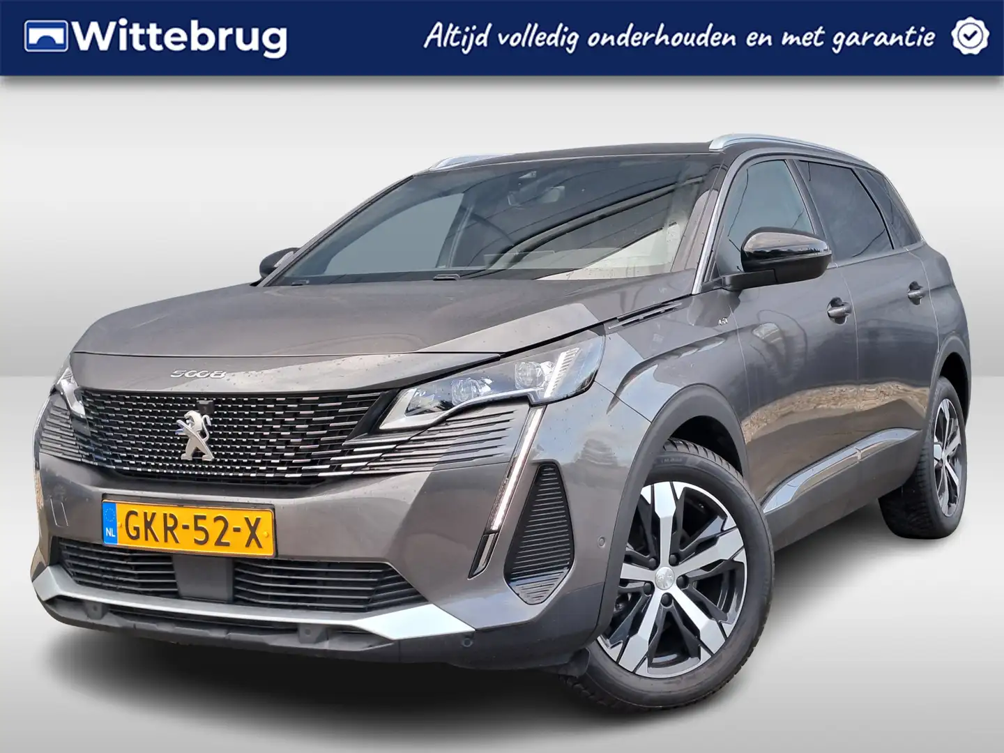 Peugeot 5008 1.2 PureTech 130pk GT Automaat | Navigatie | Adapt Grijs - 1