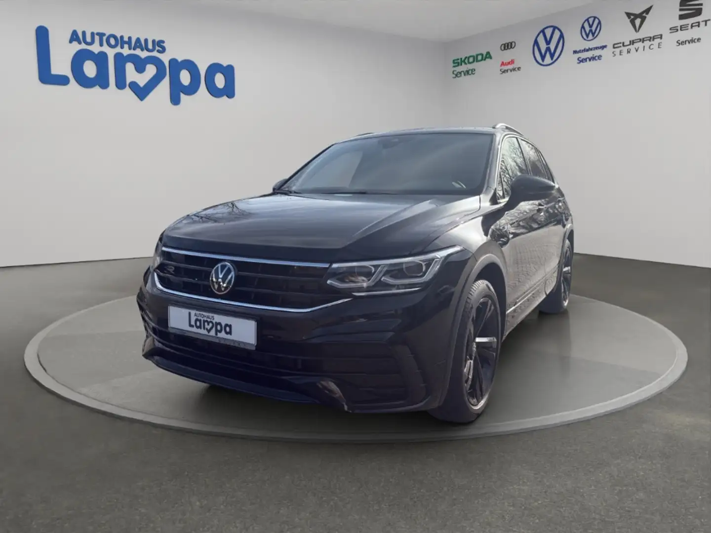 Volkswagen Tiguan R-Line 1.5 TSI DSG,AHK,MATRIX,ACC,RFK,SHZ Schwarz - 2