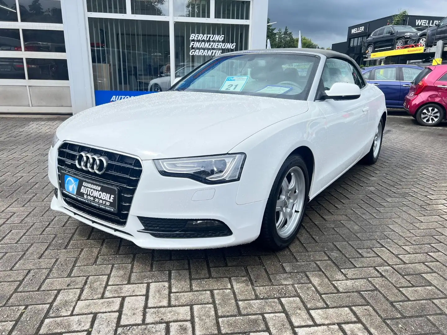 Audi A5 Cabriolet 2.0 TDI quattro Weiß - 2