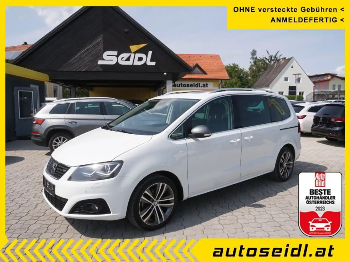 SEAT Alhambra FR 2,0 TDI DSG *7-SITZE+TOPAUSSTATTUNG* Белый - 1