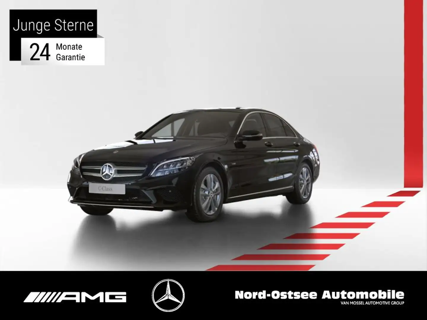Mercedes-Benz C 300 e AVANTGARDE NAVI KAMERA KEYLESS TOTWINKEL Schwarz - 1