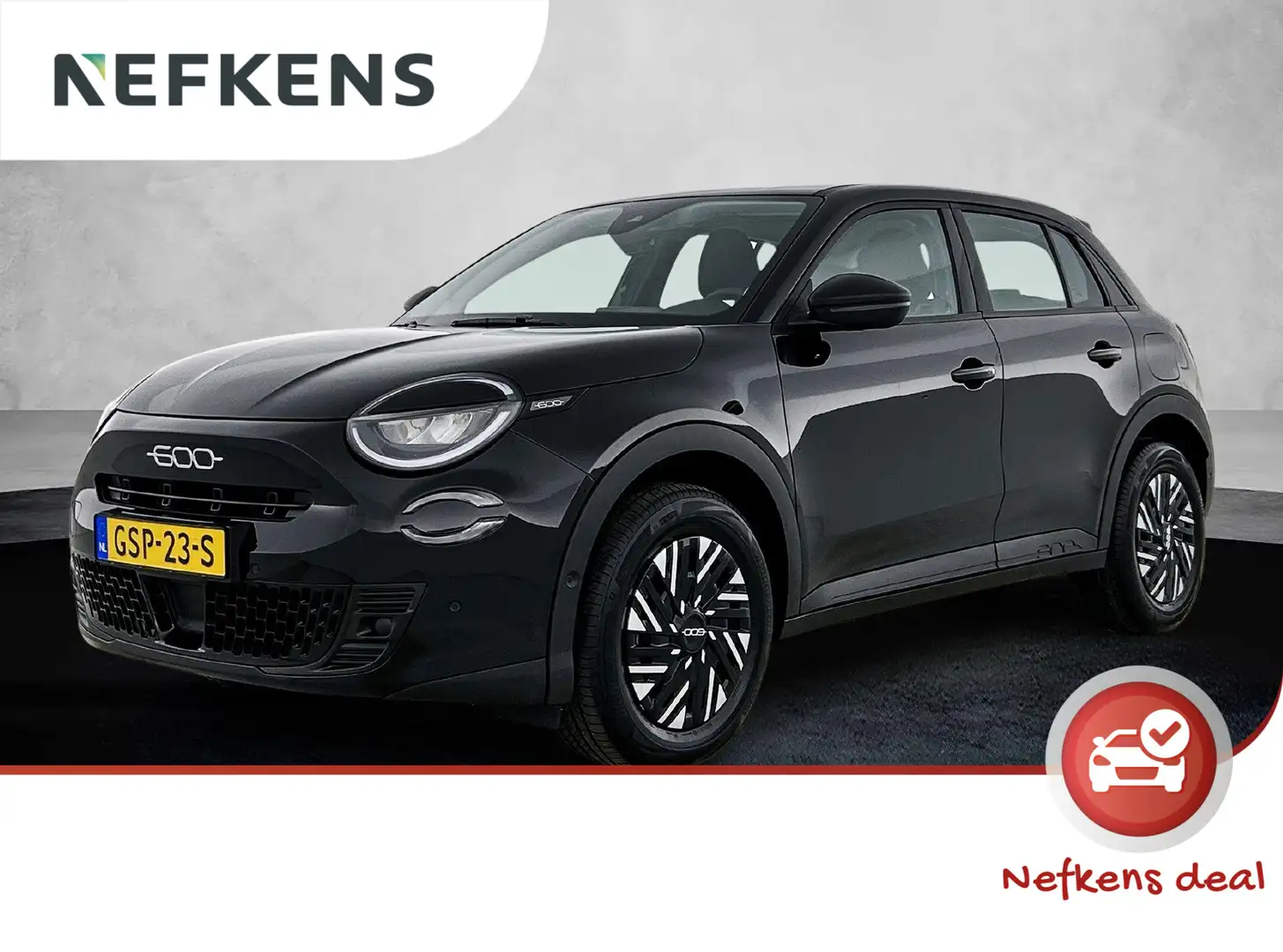 Fiat 600 1.2 Hybrid Urban 145pk Automaat | Navigatie via Ap Zwart - 1