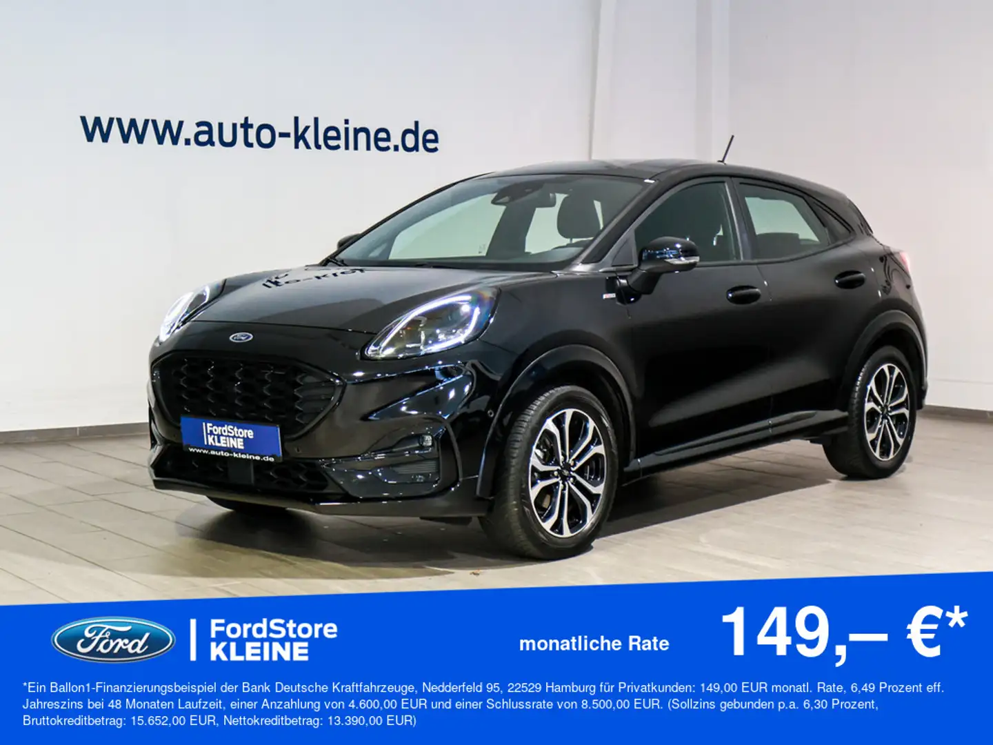 Ford Puma ST-Line 1,0l EcoBoost MildHybrid +GJR Noir - 1