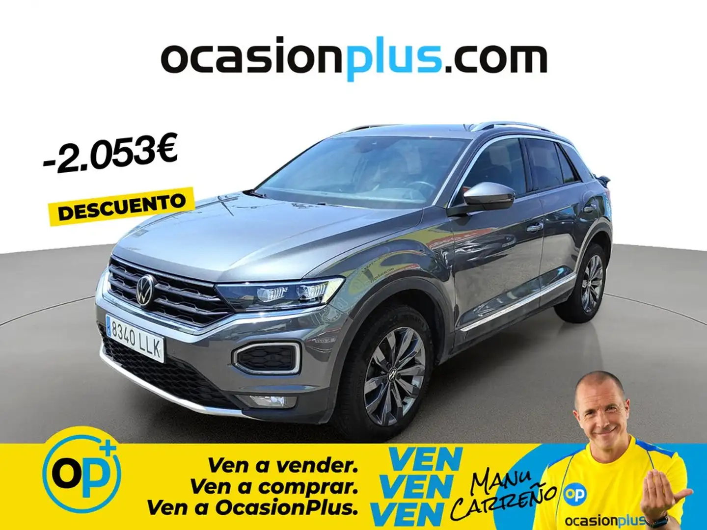 Volkswagen T-Roc 1.5 TSI Sport DSG7 Gris - 1