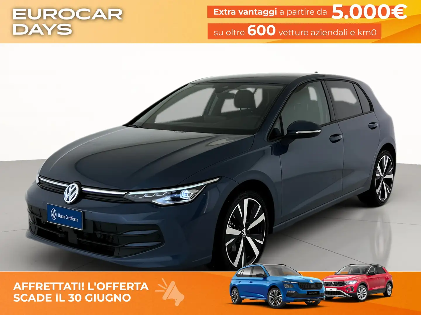 Volkswagen Golf 1.5 etsi edition plus 115cv dsg Blau - 1