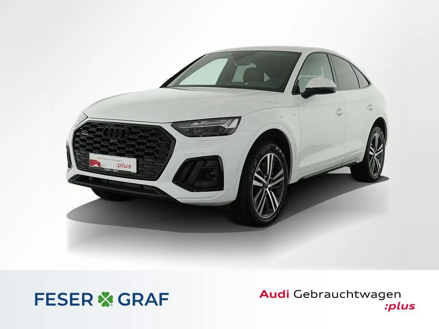 Audi Q5 Sportback 40 TFSI qu S Line Int Pano,Navi,Matrix,L Weiß - 1