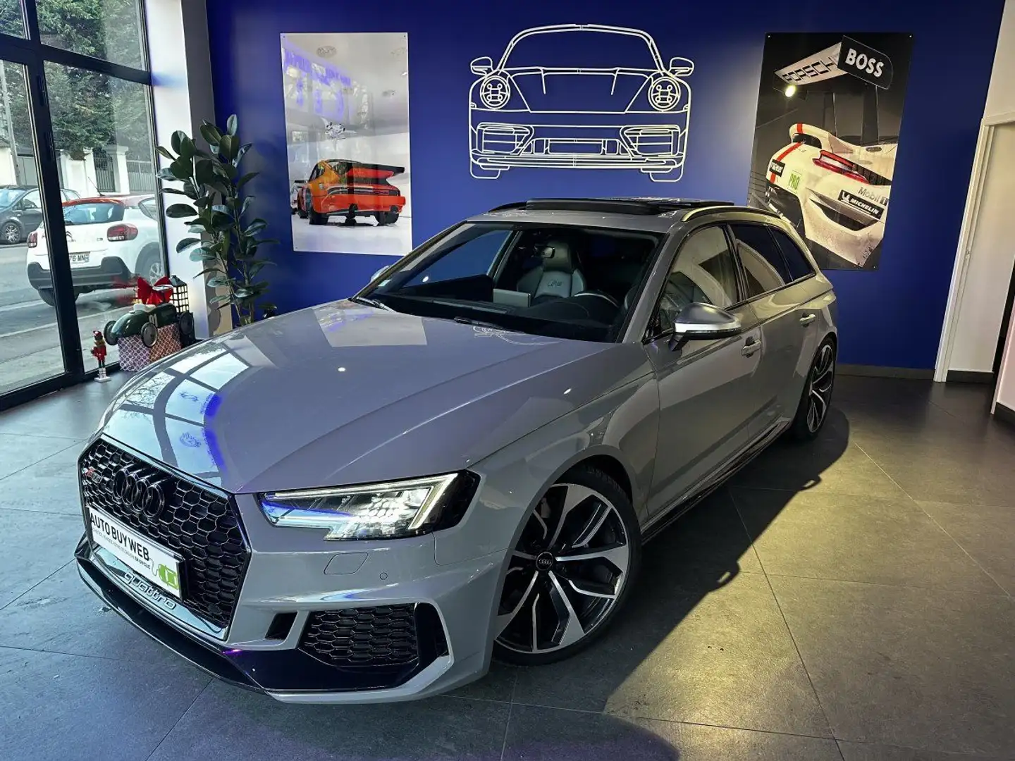 Audi RS4 AVANT V6 2.9 TFSI 450 ch Tiptronic 8 Gris - 1