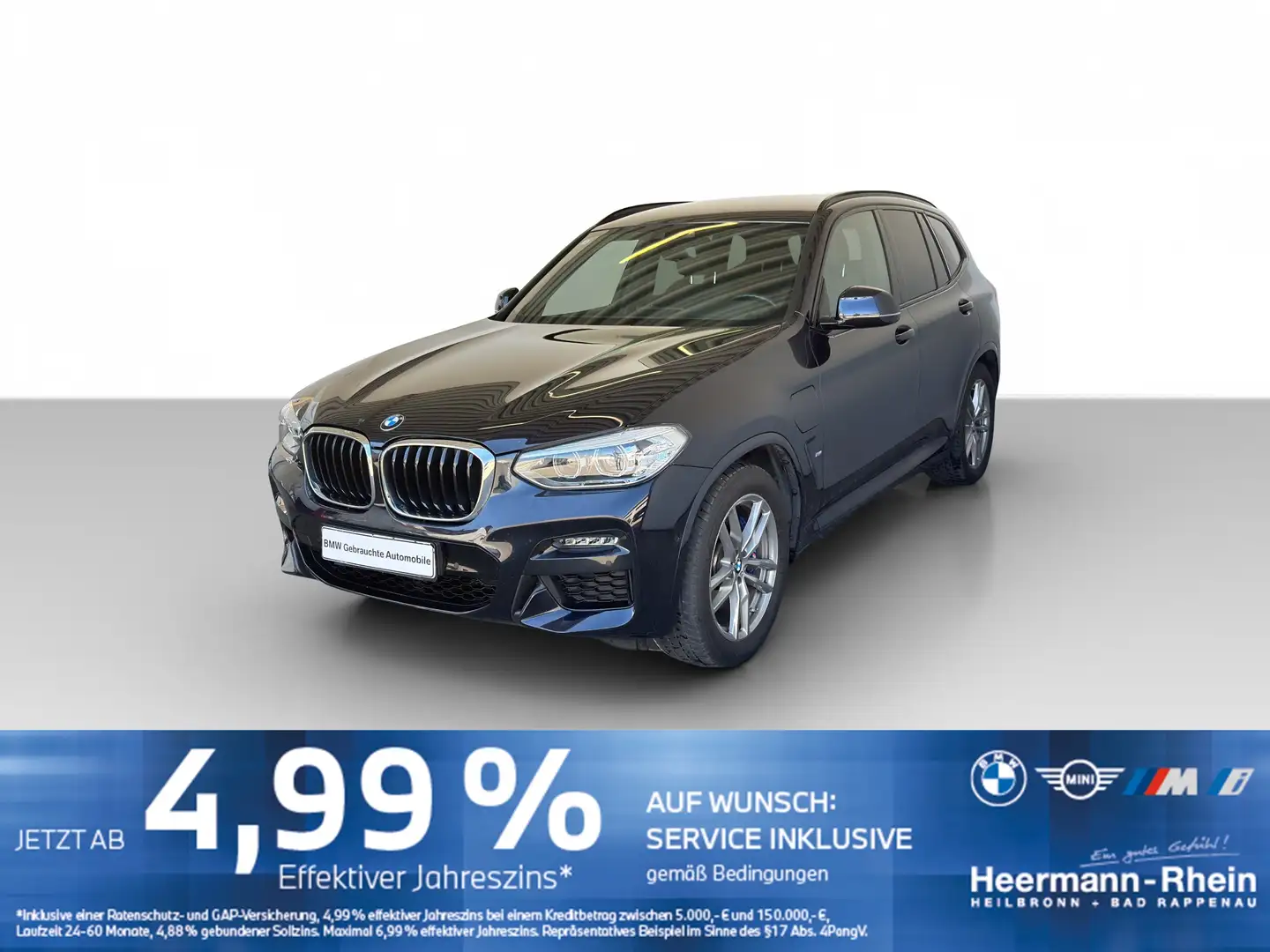 BMW X3 xDrive30e M Sport LiveCock.HUD.AHK.ParkAs.LED Schwarz - 2