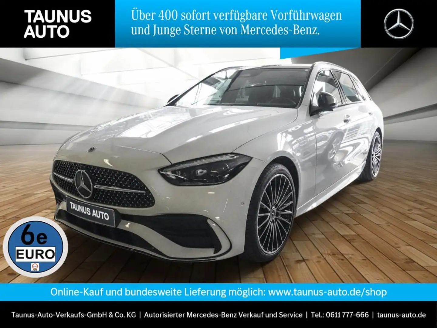 Mercedes-Benz C 220 d T-AMG-NIGHT-MEMORY-PANO-AHK-UVP 69.200,- White - 1