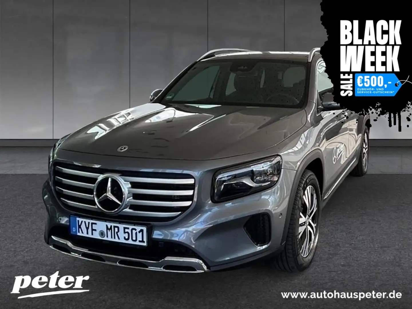 Mercedes-Benz GLB 220 d 4MATIC PROGRESSIVE+18"+KEYLESS-GO+LED Grijs - 1