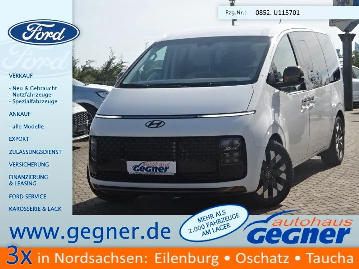 Hyundai STARIA 177PS Autm. Signature Navi Leder ACC Alb - 1