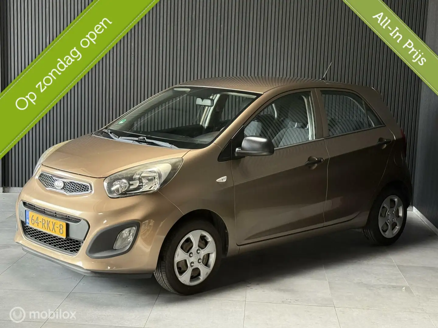 Kia Picanto 1.2 CVVT Comfort Pack|AIRCO|5DR|NAP|ELEKPAKKET| Brun - 1