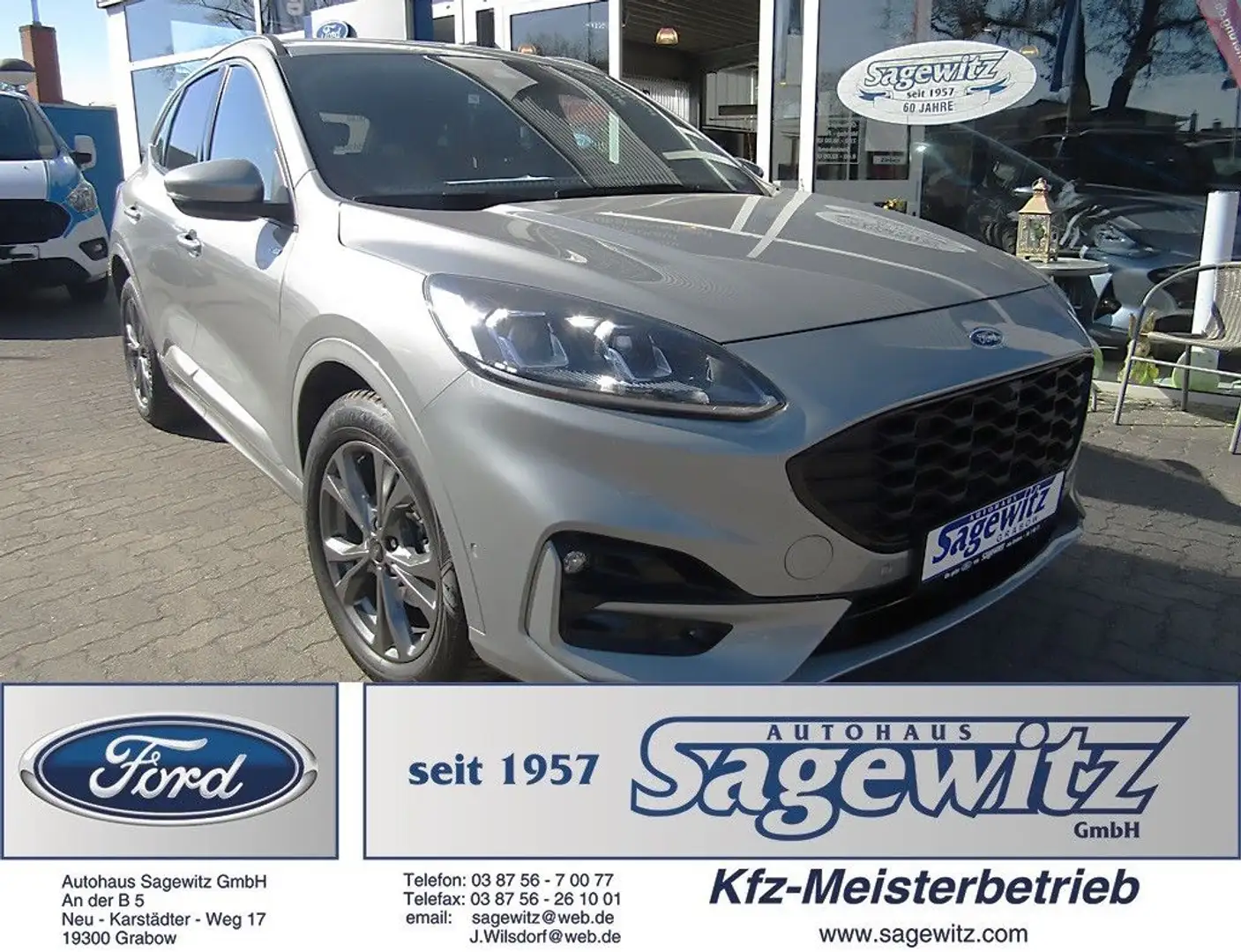 Ford Kuga 1.5 EcoBoost ST-Line X DAB SHZ Navi BT Silber - 1