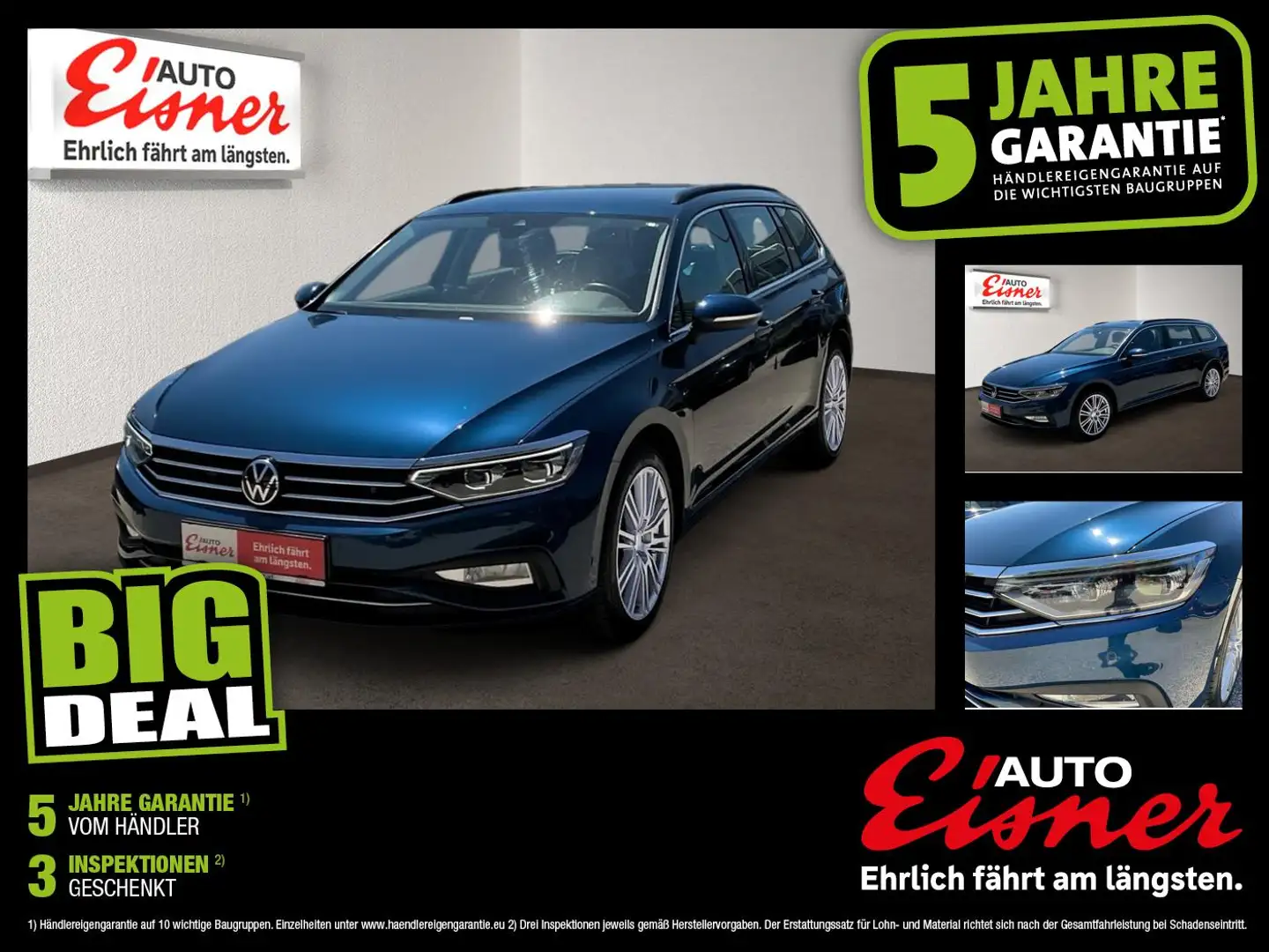 Volkswagen Passat Variant 2.0 TDI BMT Business ACC AHK AUT Blau - 1