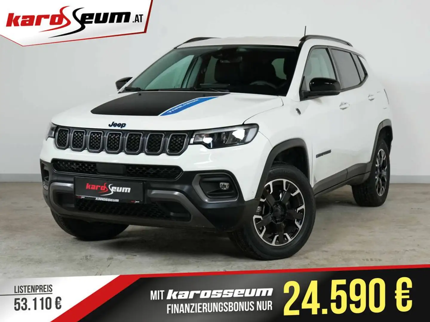 Jeep Compass Trailhawk 4x 240 PHEV *SPZ-LACK*LED*KMRA* Weiß - 1
