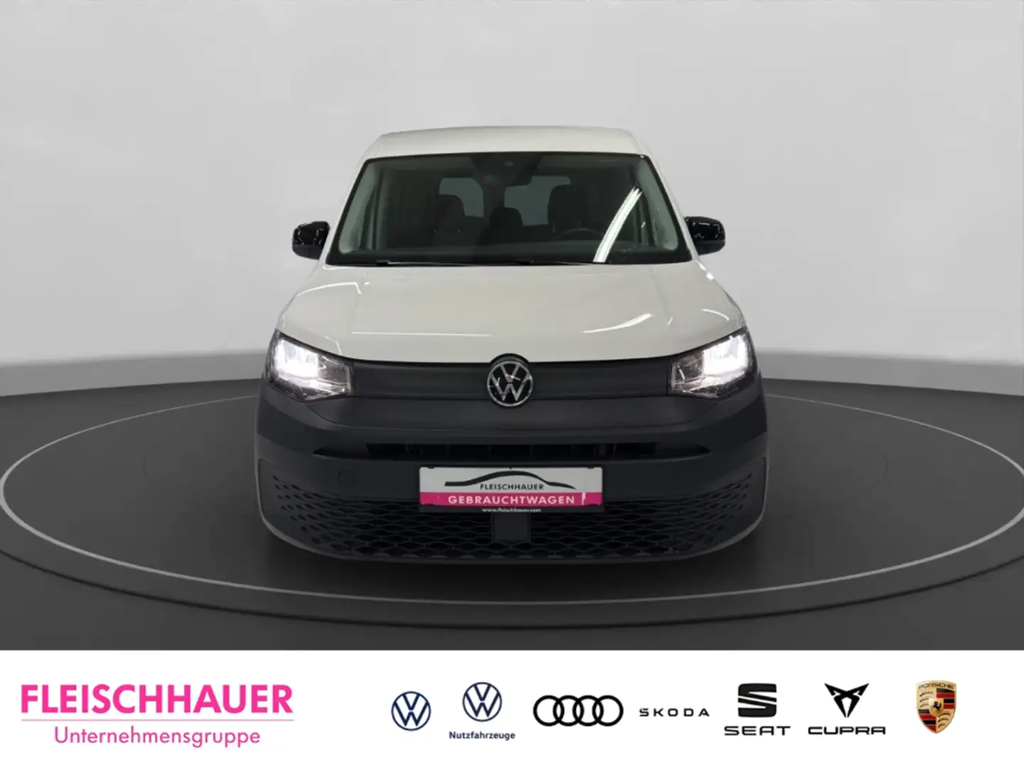 Volkswagen Caddy 1.5 TSI DSG+Navi+AHK+ACC+App-connect+Flügel Weiß - 2