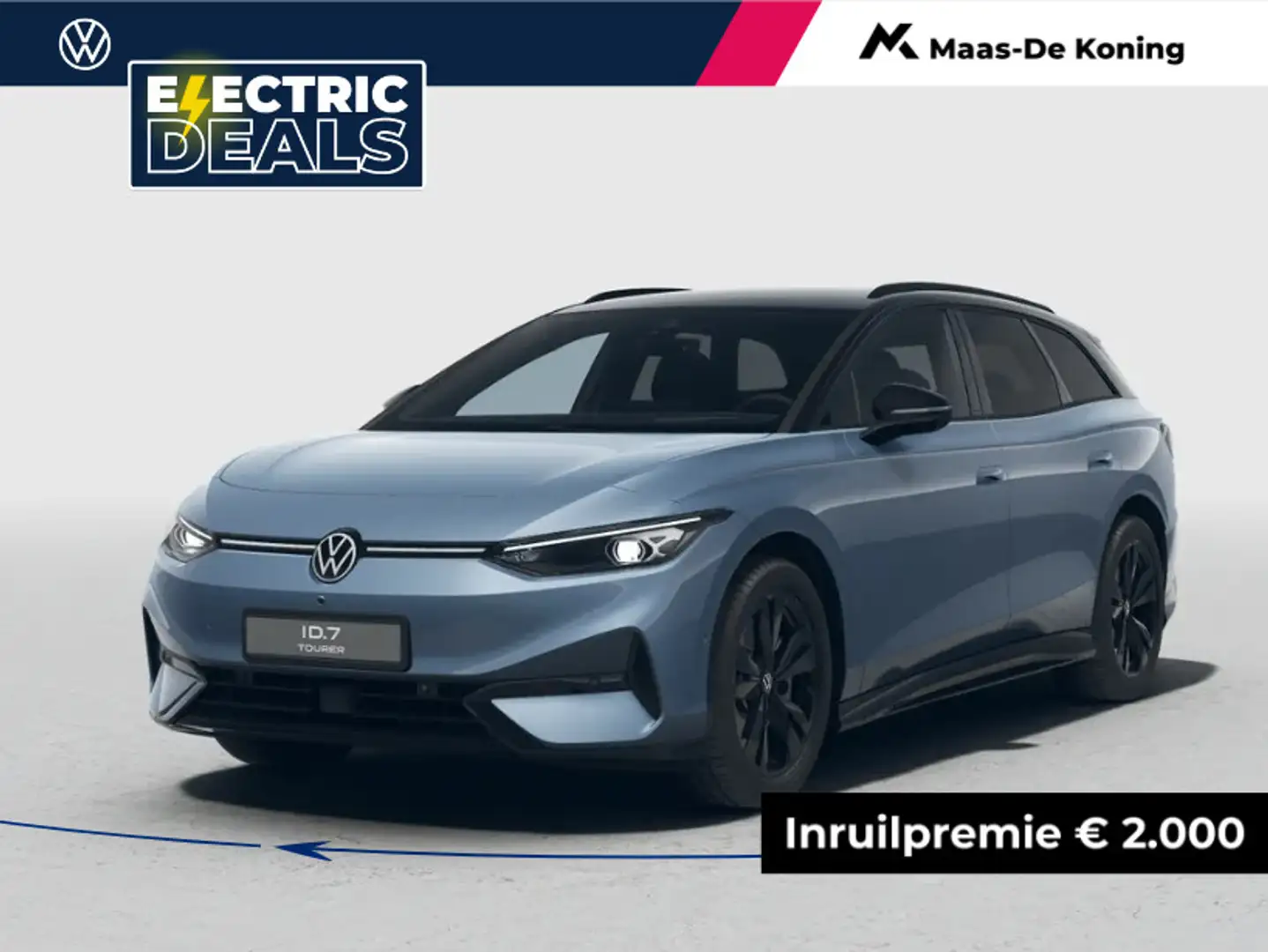 Volkswagen ID.7 Tourer Limited Edition 77 kWh accu 286 pk · Draadl Zwart - 1