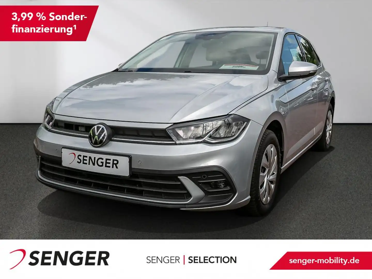 Volkswagen Polo 1.0 TSI Life PDC SHZ App-Connect Silber - 1
