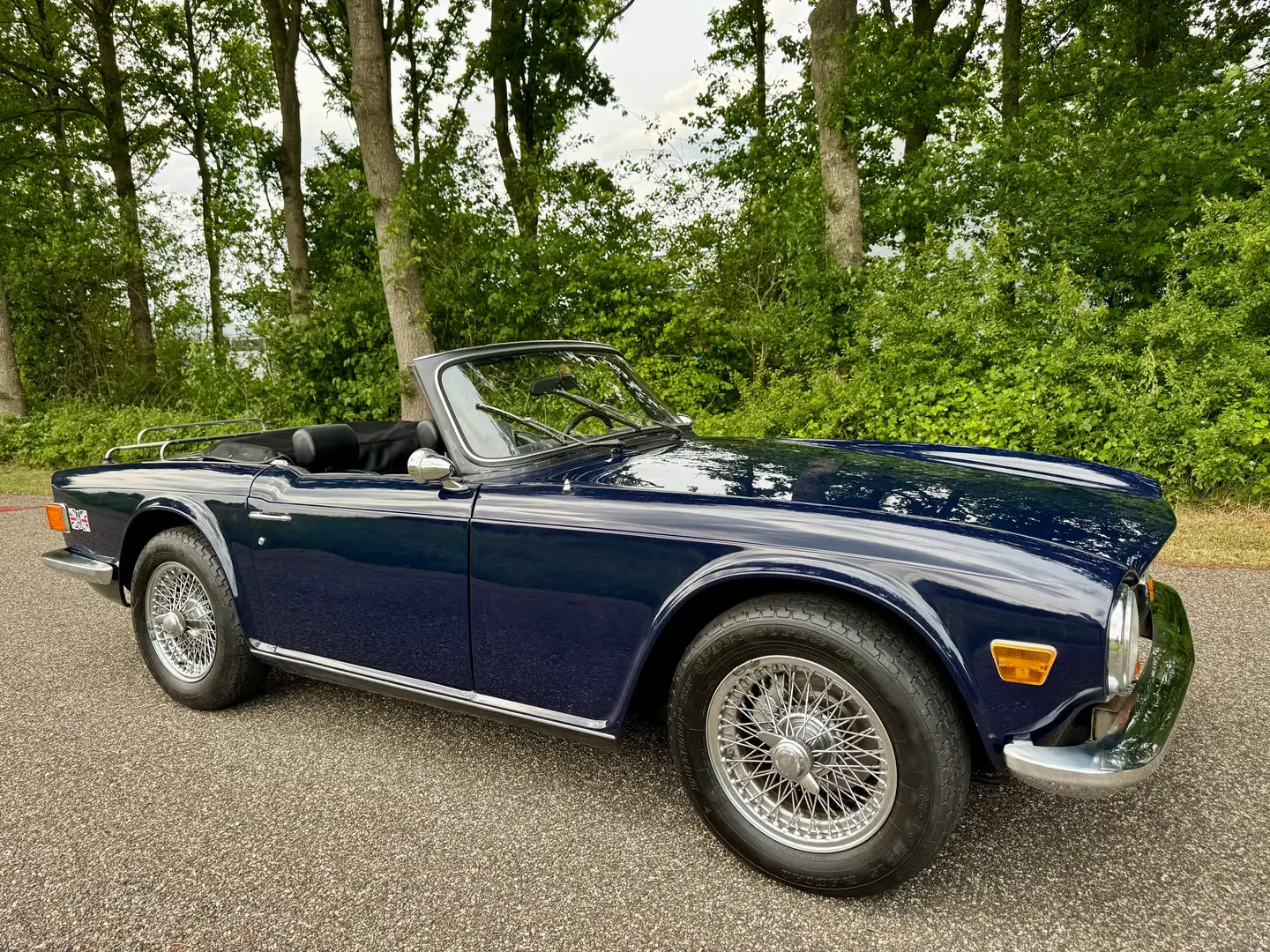 Triumph TR6 Roadster PI Blauw - 2