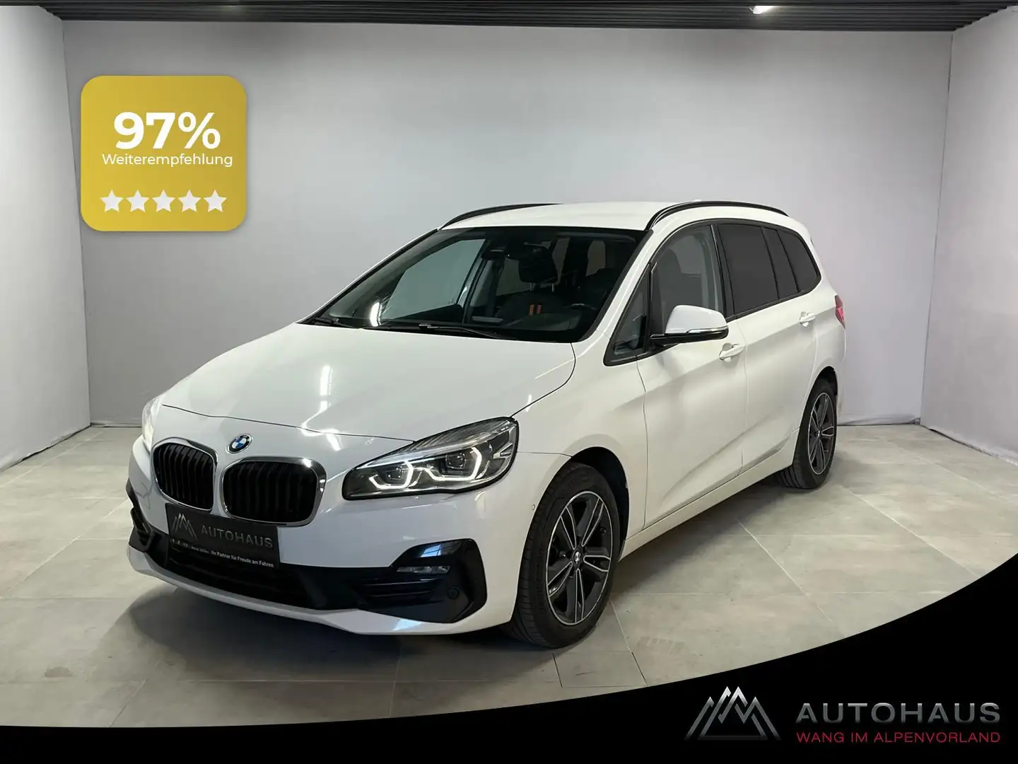 BMW 218 2er Gran Tourer - 218d Sport Line (EURO 6d) Blanc - 1