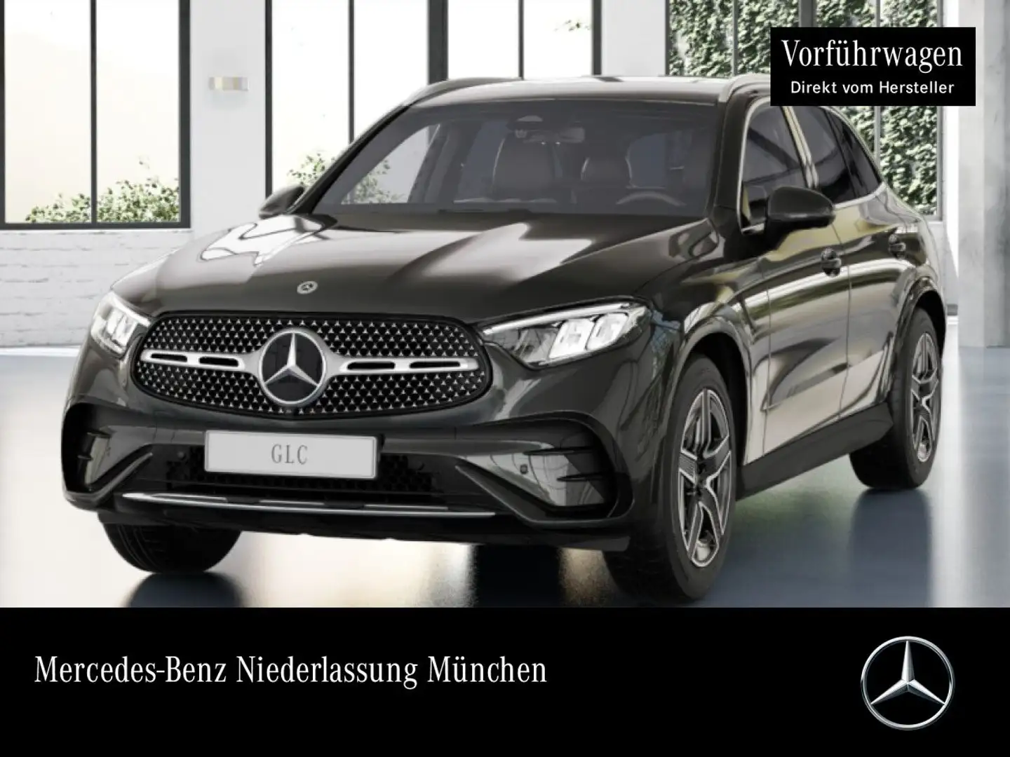 Mercedes-Benz GLC 200 4M AMG+360+AHK+LED+TOTW+KEYLESS+9G Grau - 1