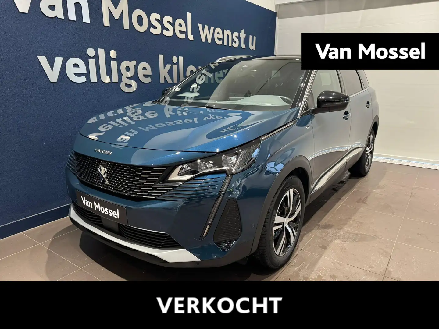 Peugeot 5008 1.2 Hybrid 136 GT | verwarmde voorstoelen | voor + Bleu - 1