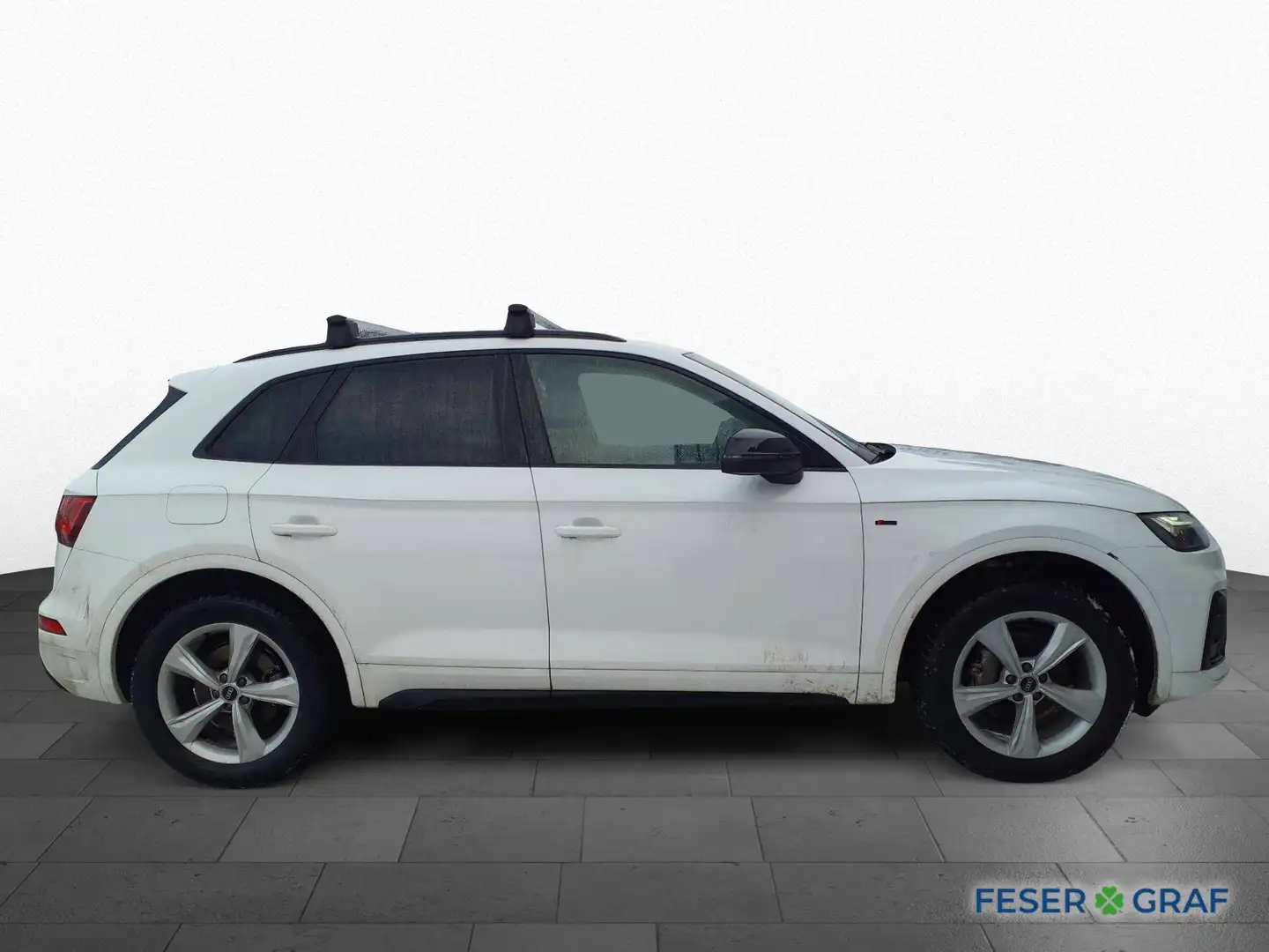 Audi Q5 40TDI S line qu./LED/AHK/Kamera/Navi+/Optikschwarz Weiß - 2