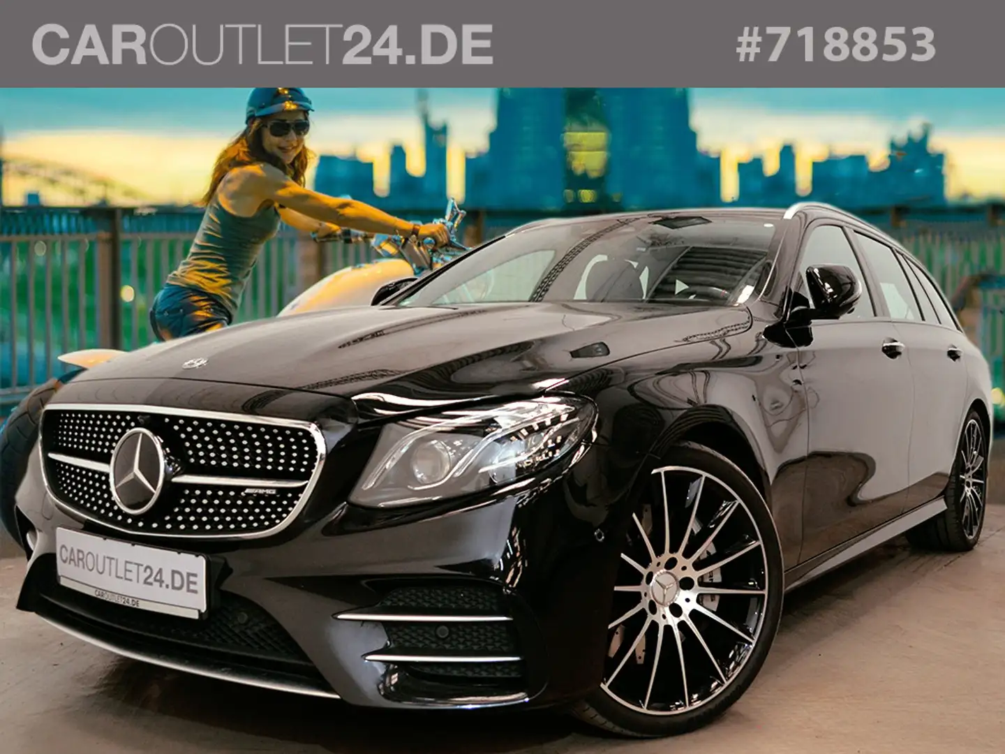 Mercedes-Benz E 53 AMG T *Burmester Multibeam Pano 360G* Negru - 1