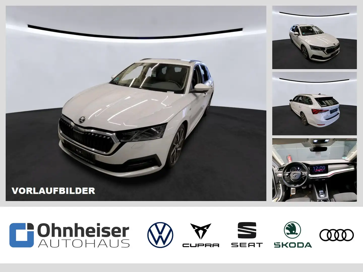 Skoda Octavia Combi 2.0 TDI DSG Clever AHK*SHZ*KESSY*GRA Weiß - 1