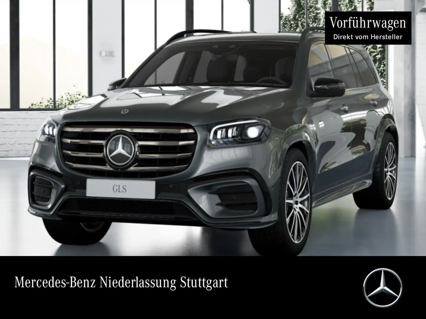 Mercedes-Benz GLS 450 d 4M AMG+NIGHT+PANO+360+AHK+MULTIBEAM+SPUR Gris - 1