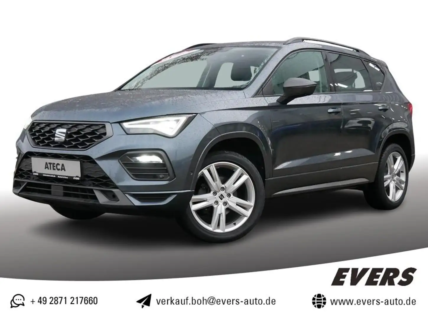 SEAT Ateca 1.5 TSI FR FULL-LINK+LED+KAMERA+PANORAMAD. Schwarz - 1