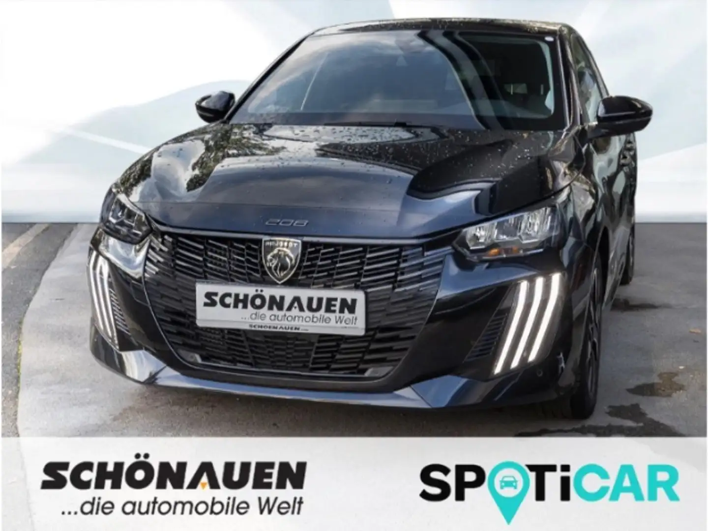 Peugeot 208 PT 100 EAT8 ALLURE +CARPLAY+NAVI+BT+PDC+MET+ Schwarz - 1