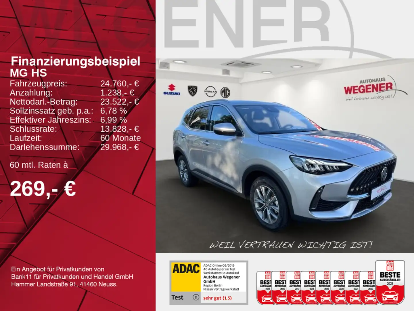 MG HS 1.5 T-GDI AT Comfort |LED|Kamera|Totwinkel Silber - 2