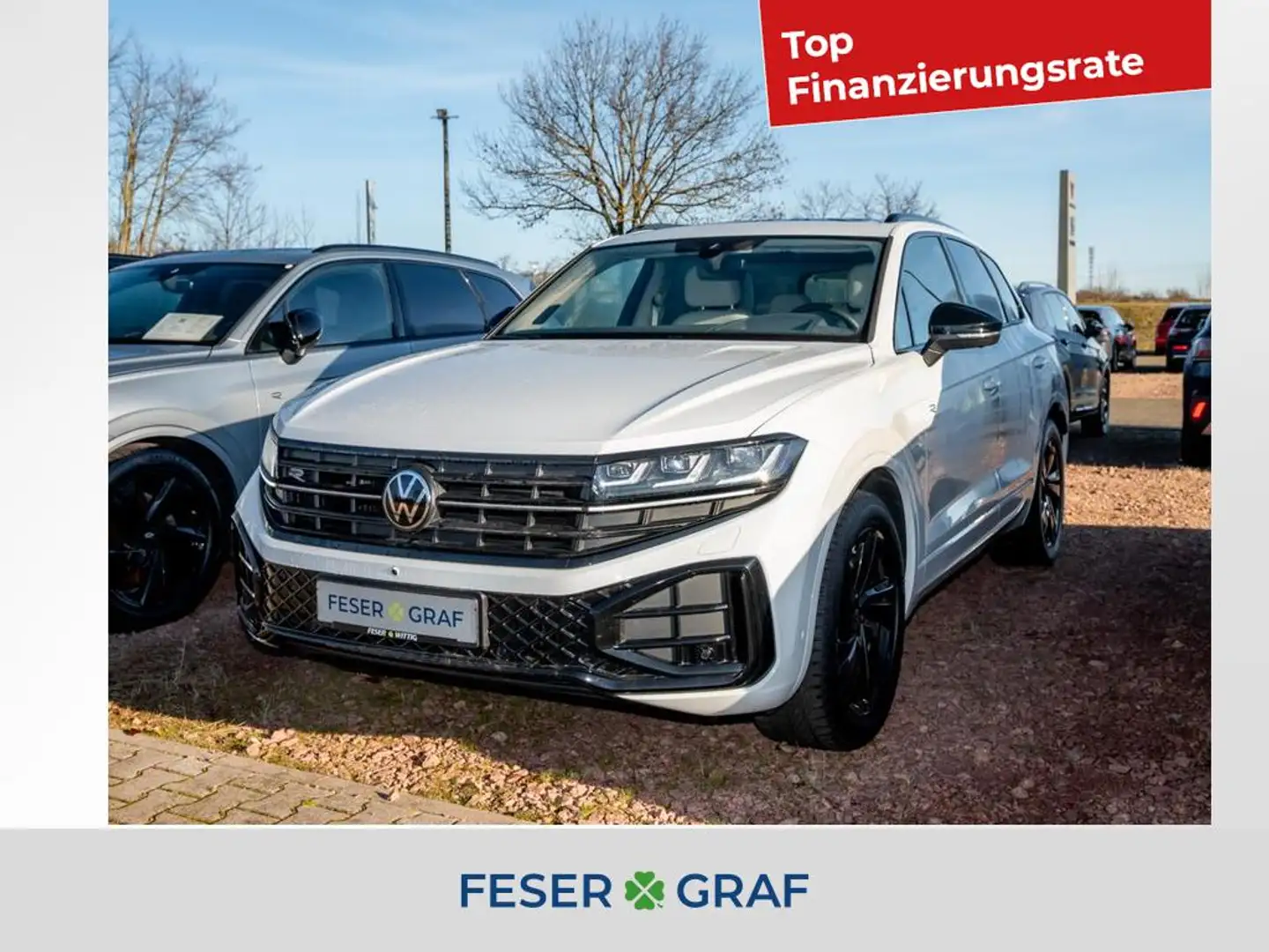 Volkswagen Touareg 3.0 V6 TDI R-Line 4Mot AHK/Dynaudio/Pano Weiß - 1