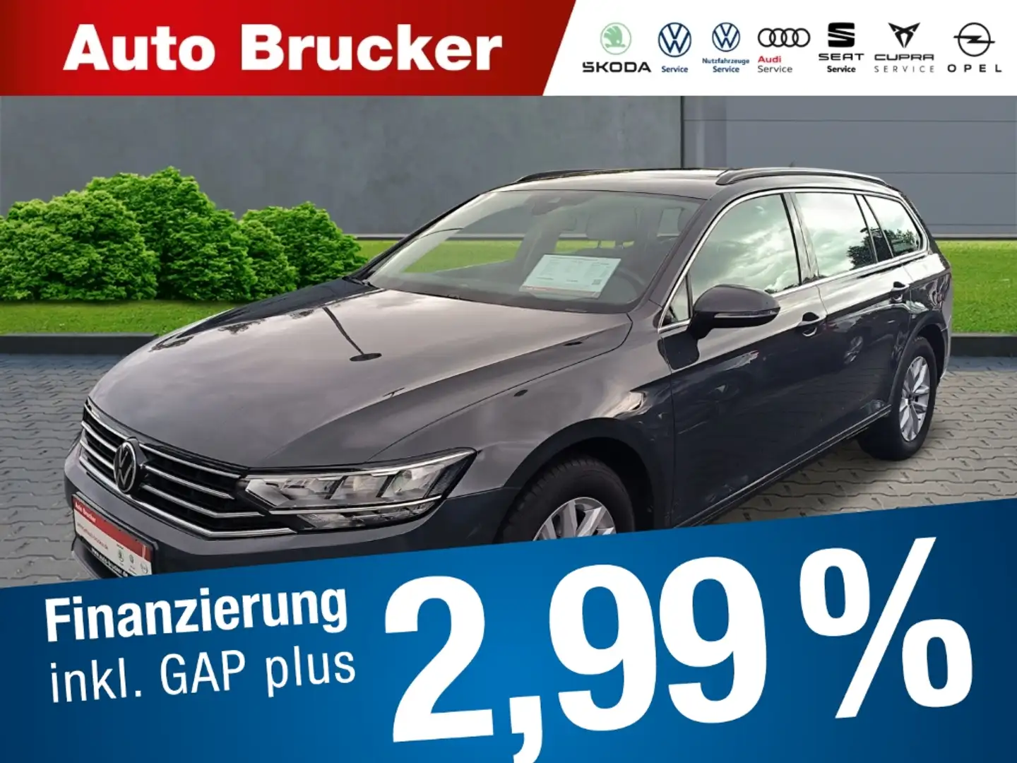 Volkswagen Passat Variant Business 2.0 TDI+Alufelgen+Navi+el.Sitze Gri - 1
