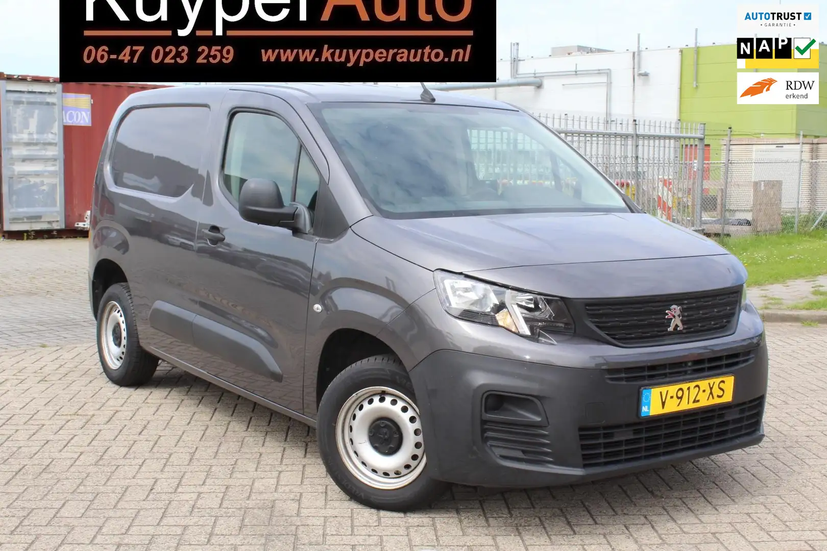 Peugeot Partner 1.6 BlueHDI Prolage LAGE km nap ,,airco BLUETOOTH Grijs - 1
